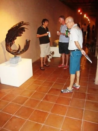 metal sculpture @ art patio lovina bali